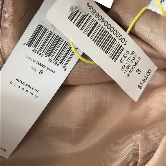 Pink & Black Striped BCBG Generation Skirt - Picture 6 of 6